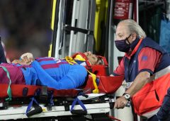 Barcelona win overshadowed by Araujo injury