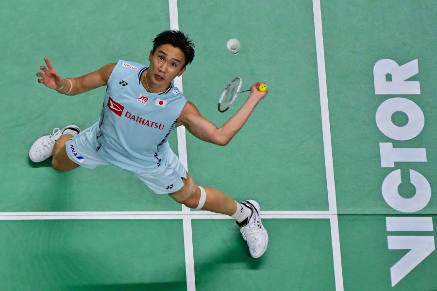 Japan's Kento Momota.